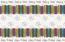 Happy Birthday colorful plastic tablecover 54 x 84 inches party tablecloth