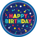 9" Peppy Luncheon Birthday Paper Plates 8ct