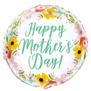 18" Happy Mother's Day Light Flowers Foil Mylar Balloon