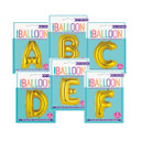 14" Gold Alphabet Letters Aluminum Balloons (Air Fill Only)