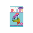 Rainbow number 4 balloon for colorful birthday setup