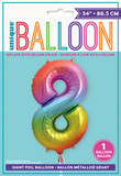 34" Giant Foil Balloon  Number 8