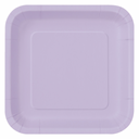Large purple disposable square plate