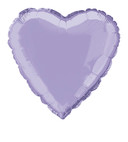 Metallic Lavender Heart Shaped Balloon, 18 in