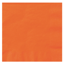 pumpkin orange small paper napkins for fall party table