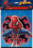 Marvel Spider-Man loot bags featuring Spider-Man in an action pose with a web-themed background, packaged in an 8-count set.