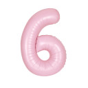 34" Balloon Number 6 Pink