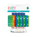 Rainbow Ribbons birthday blowouts 8 count
