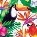 Palm Tropical Luau Beverage Napkins 16ct