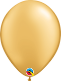 Qualetex 11''Round Gold Latex Balloons (100ct)