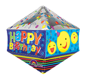 21'' UltraShape Anglez Happy Birthday Smiley Packaged