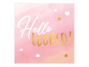 Hello World Girl Luncheon Napkins 16ct.