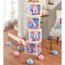 Baby Blocks W/5 in. Balloons