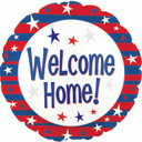 Welcome Home Red , White and Blue 18'' Foil Balloon