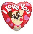 Love Puppy Foil Balloon 18''
