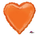 Metallic Orange Heart 18''