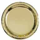 Gold round paper plate