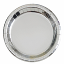Silver party dinner plate
