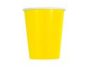 Serve Up Fun with Neon Yellow Paper Cups - 9oz. (270ml) of Vibrant Refreshment