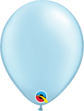 Add a Touch of Elegance with 100 Round Pearl Light Blue Latex Balloons - 5-inch Size