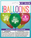 Colorful Celebration: Latex Balloons - 12 inch (8ct) - Bring Your Party to Life