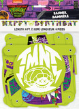 Party Like a Ninja: Happy Birthday Ninja Turtles Banner - 6 Ft - Bring Adventure and Fun to the Celebration