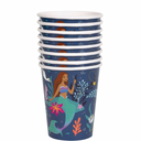 Party Like Ariel: The Little Mermaid Paper Cups - 9 oz (8ct) - Enjoy Underwater Adventures with Every Sip