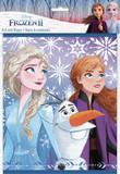 A set of eight Frozen II loot bags, each showcasing colorful artwork of Elsa, Anna, and Olaf set against a magical forest background. The bags include cutout handles and are ideal for filling with treats and party goodies.