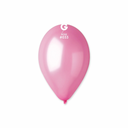 metallic rose latex balloon with soft reflective shine