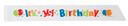 Party sash for birthday girl or teen celebration