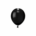 5 inch black balloon close up smooth surface