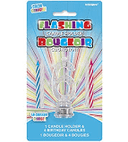 LED Multicolor Flashing Candle Holder Number 6 Cake Topper