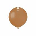 large mocha latex balloon with warm brown tone