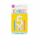 Light up birthday candle holder