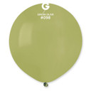 Gemar 19" Green Olive Latex Balloons (25-Pack) – Oversized Biodegradable Balloons for Earthy, Modern Event Decor