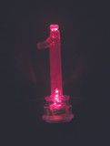 Flashing Birthday Candle Holder Number 1 - Color Changing Light
