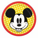 Small round Mickey Mouse themed paper plate