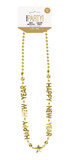 New Year bead necklace measuring 28 inches with reflective beads