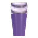 10 Neon Purple 12 oz Paper Cups