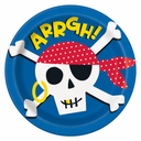 Adventure party plate with pirate design