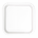 Small disposable white plate