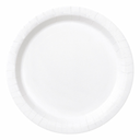 White round paper plate
