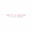 Gender reveal girl banner
