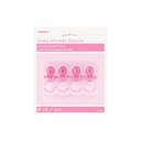 Pink crystal pacifier favors 2in 4ct