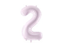 Pastel Lilac Number 2 Foil Balloon 72cm – PartyDeco Party Decoration