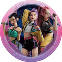 KPop Demon Hunters Dinner Plates 8 Count for Birthday Party Tableware