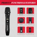 Dolphin MCX11 UHF Wireless Microphone Red and Black