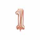 34” Rose Gold Number 1 Foil Balloon – 1ct