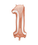 Giant Balloon Numeral number 1 Rose Gold