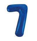 Giant Balloon Numeral number 7 blue